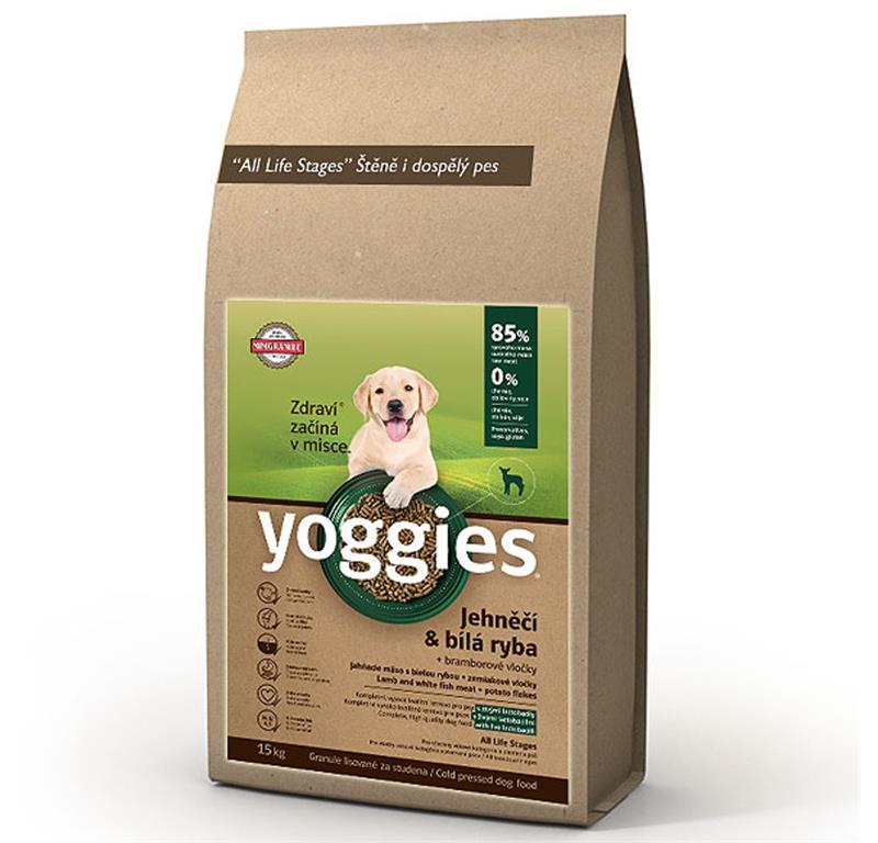 YOGGIES hladno stiskana hrana MINI - JAGNJETINA, RIBA 15 kg