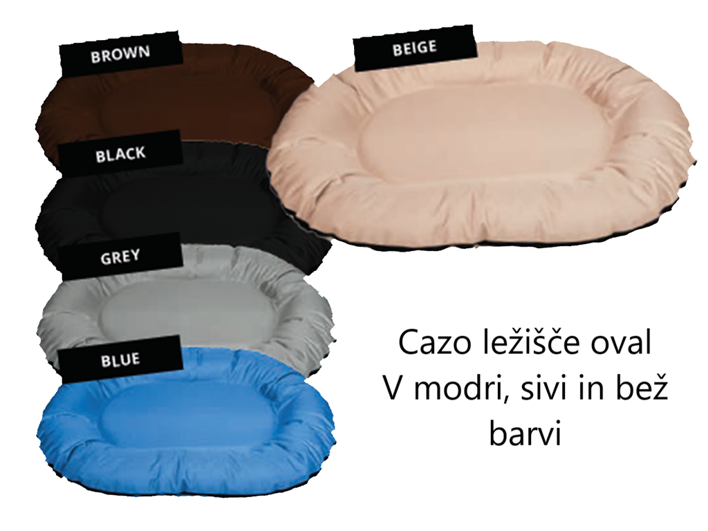 CAZO LEŽIŠČE OVAL GREY 75X100CM