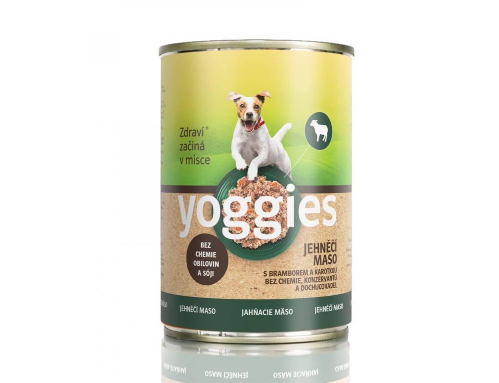 Yoggies Jagnjetina s krompirjem in korenčkom, 400g