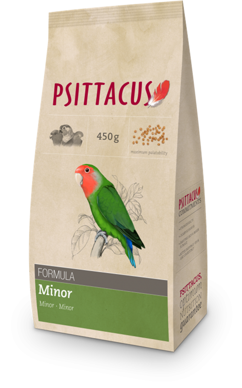 PSITTACUS MINOR 450G - za majhne in srednje velike papige