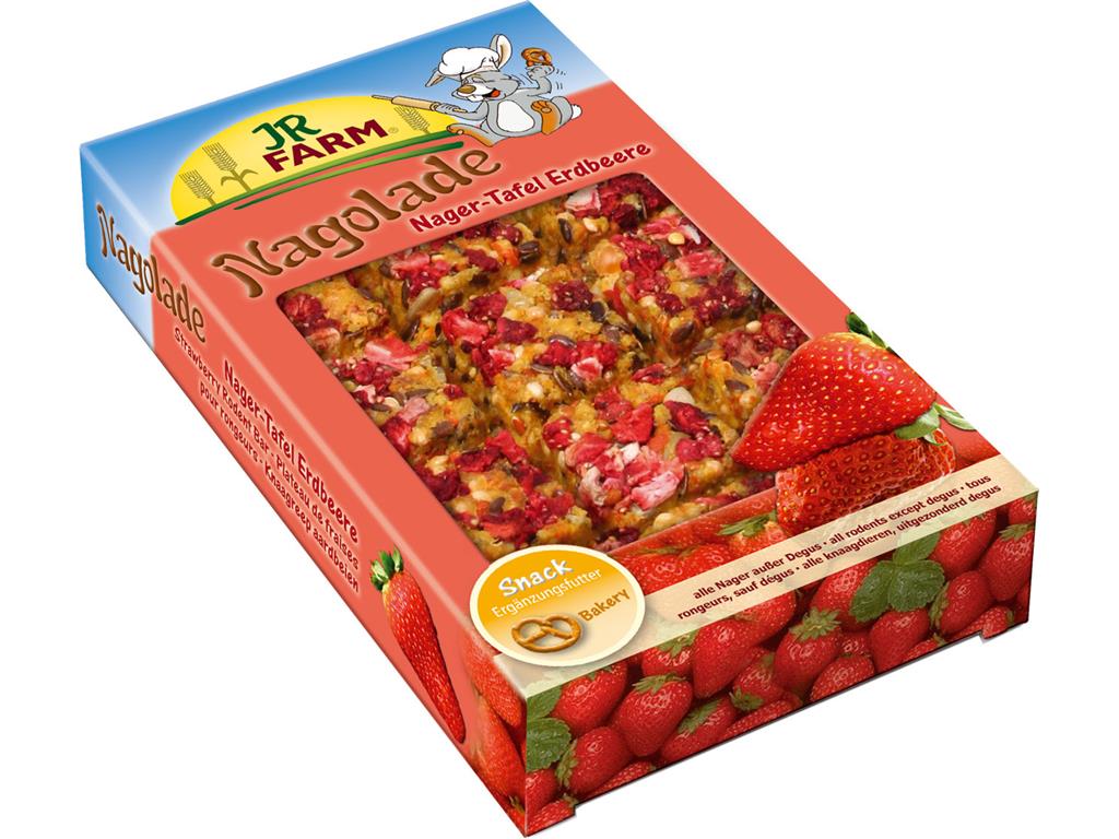 JR FARM PLOŠČICA Z JAGODAMI 125g