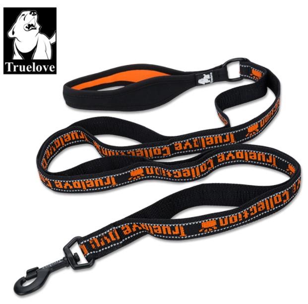 POVODEC TRUELOVE ČRNO ORANŽEN 140CM S