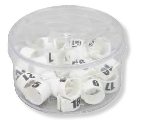 OBROČKI PLASTIČNI ŠTEV. 8MM/25 KOS ORANŽ