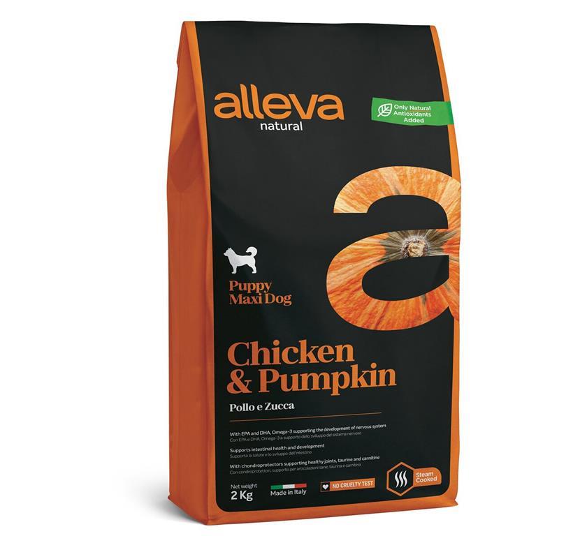 ALLEVA NATURAL PUPPY CHIC.&PUMP.MAXI 2KG