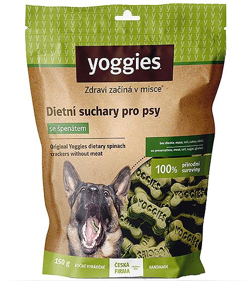 YOGGIES ŠPINAČNE PEČENE KOSTKE 150g