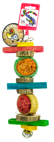 BIRRDEEEZ Igrača za ptice - PARROT LOOFAH