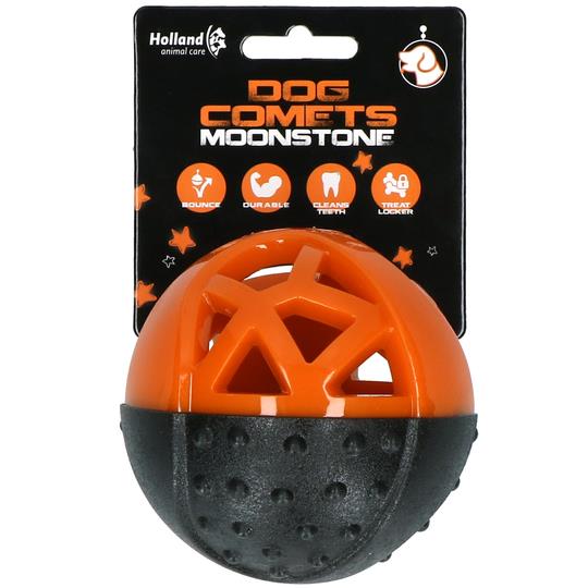 Dog Comets Moonstone Treat Ball – Oranžna