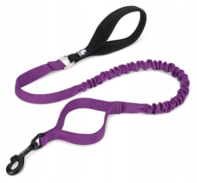 TRUELOVE POVODEC Z ELASTIKO VIJOLA S