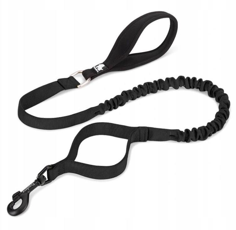 TRUELOVE POVODEC Z ELASTIKO ČRN S