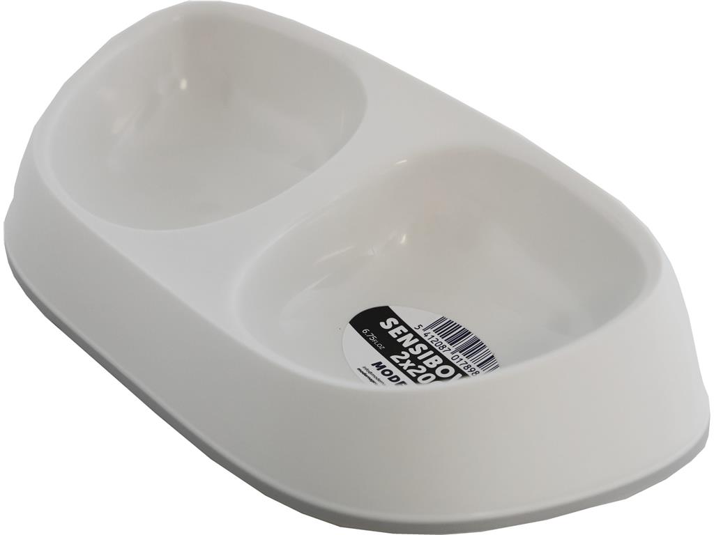 GB POSODA PLASTIČNA DVOJNA BELA