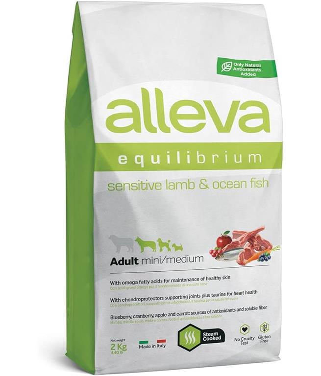 Alleva Equilibrium ADULT med/maxi - JAGNJETINA & RIBA 12kg