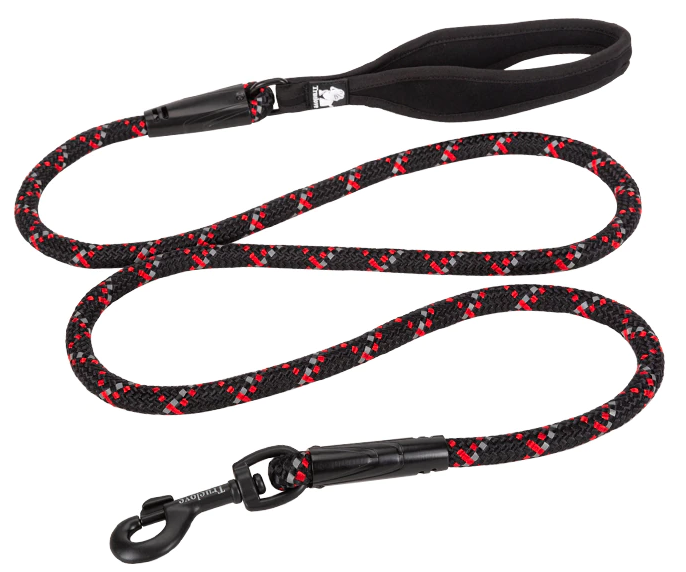 TRUELOVE POVODEC BLACK/RED M 180CM