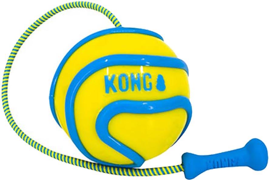 KONG ŽOGA Z VRVICO MEDIUM