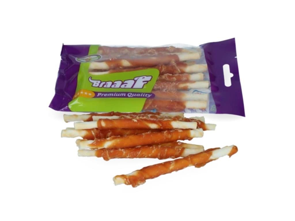 BRAAAF PALČKE S PIŠČANCEM 80G/12CM/8KOS