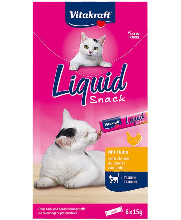VITAKRAFT LIQUID SNACK PIŠČANEC 6X15G