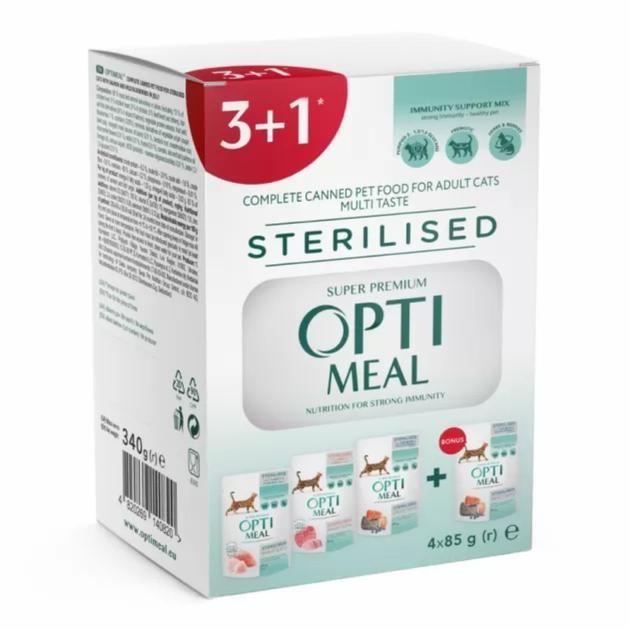 OPTIMEAL - MULTITASTE Sterilised, 4*85g