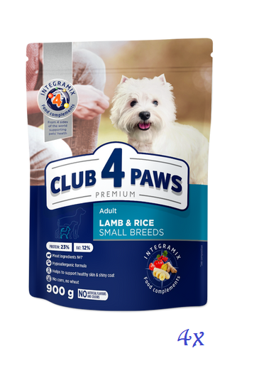 CLUB4PAWS - 4x JAGNJETINA V OMAKI - odrasli psi, malih pasem