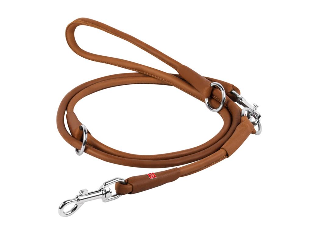 WAUDOG POVODEC USNJE RJAV PREKLOPNI 6MM