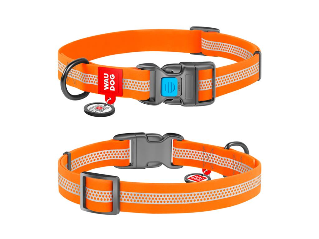 WAU DOG OVR.WATERPROOF REFL ORAN 38-58CM