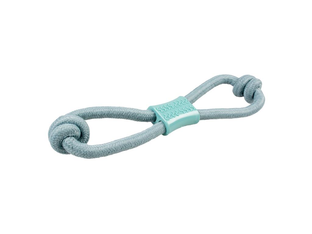DUVO PLUS IGRAČA ROPE + RUBBER BLUE 36CM