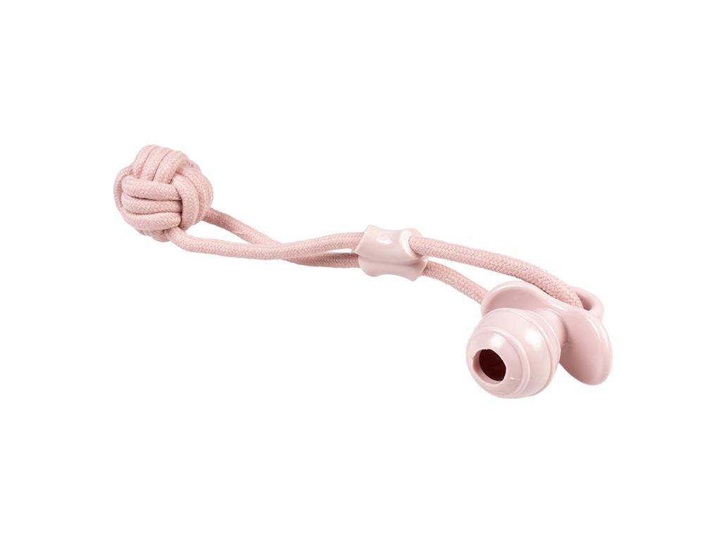 DUVO PLUS ROPE + RUBBER PINK 38CM