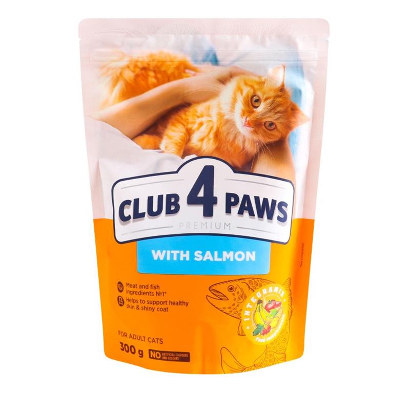 CLUB4PAWS CAT ADULT SALMON 300g