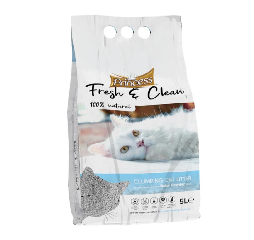 PRINCESS FRESH & CLEAN BABY POWDER 20L