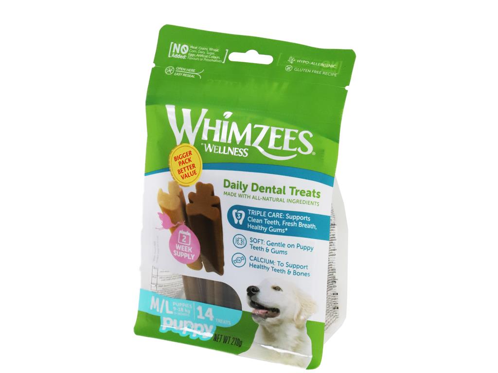 WHIMZEES PUPPY DENTALNE PALČKE M/L 14KOS