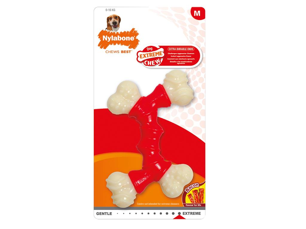 NYLABONE EXTREME CHEW SLANINA XS