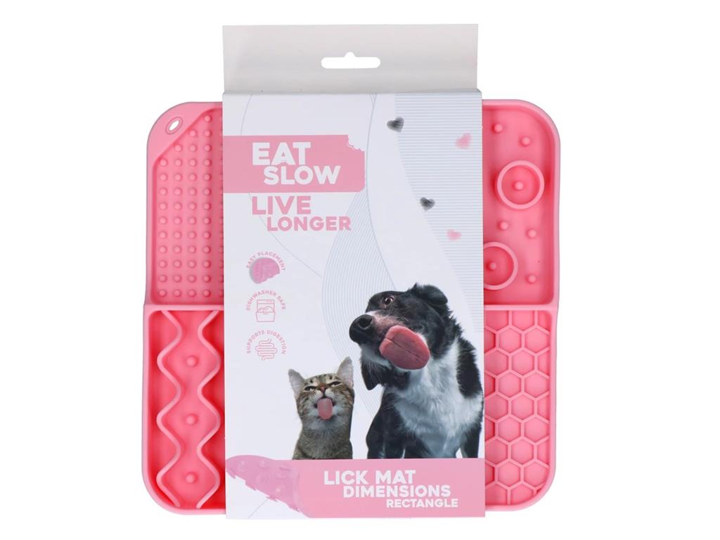 EAT SLOW LICK MAT 4V1 ROZA