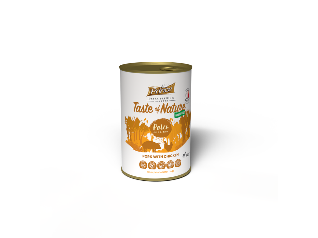 PRINCE TASTE OF NATURE PORK & CHICK 800g