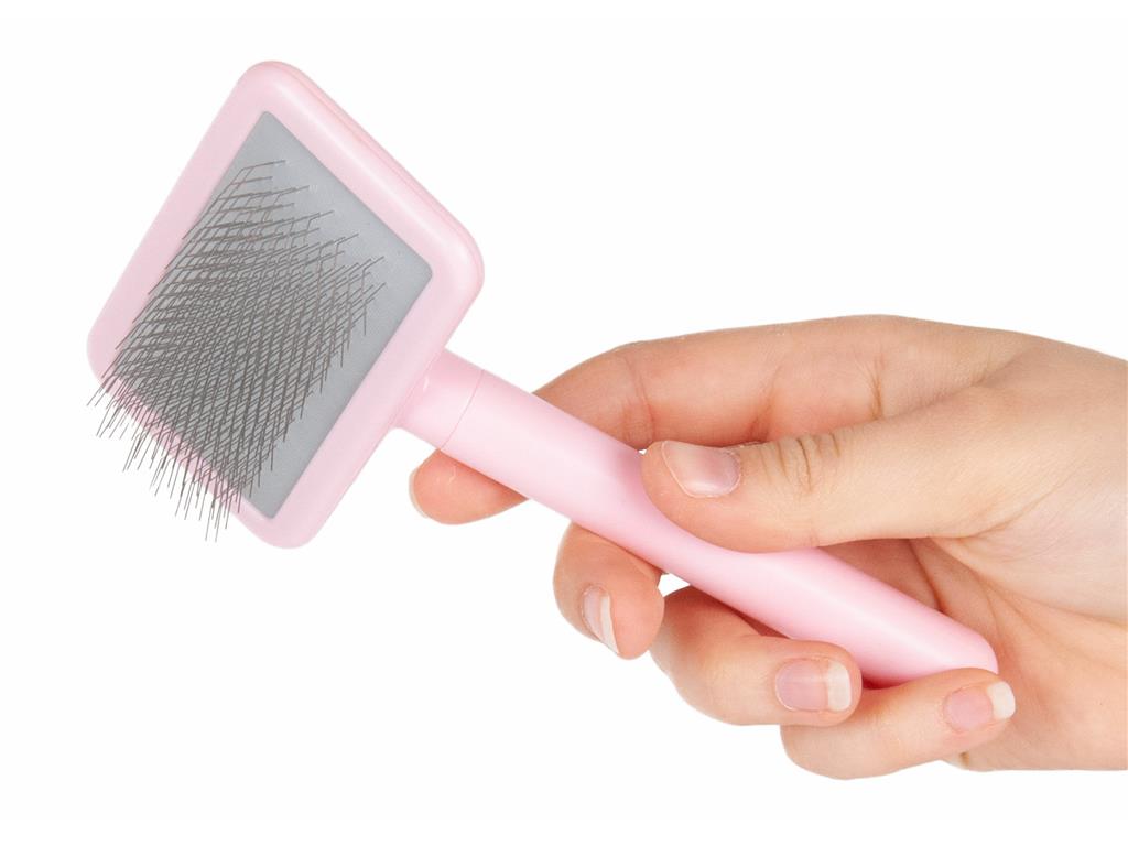 Show Tech Smooth Touch Slicker krtača majhna - pink
