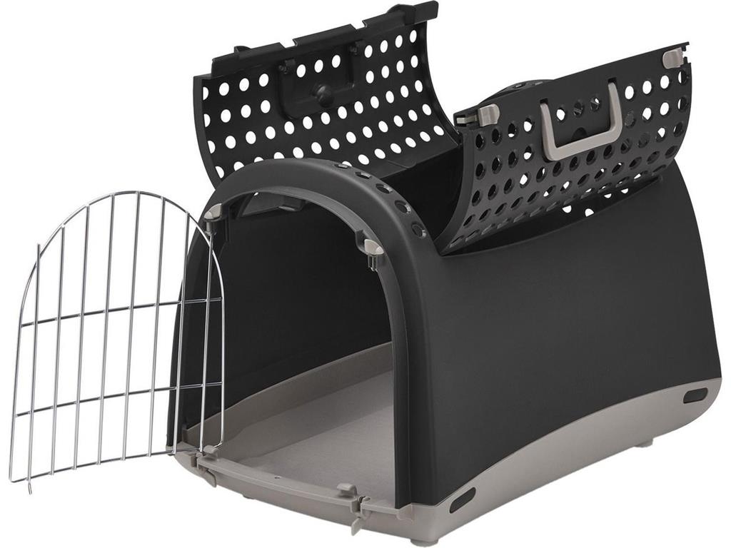 Imac TRANSPORTNI BOKS za mačke - LINUS CABRIO - ČRN