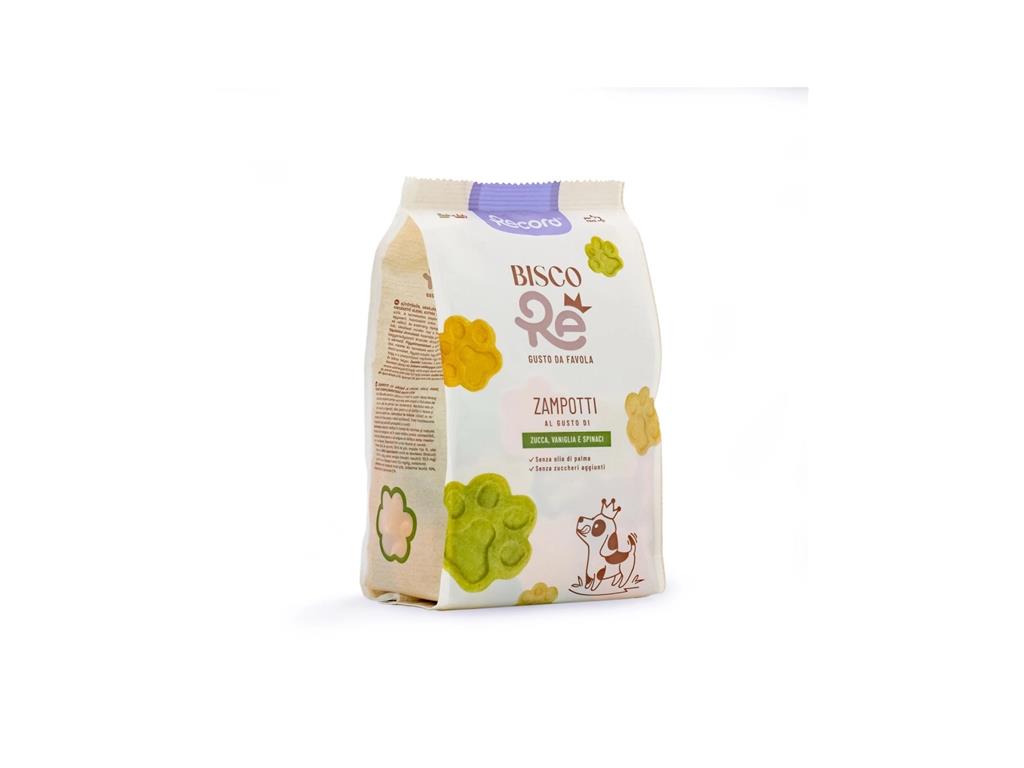 BiscoRe Pasji piškoti - z bučo, vaniljo in špinačo, 400g
