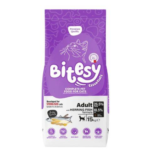 Bitesy Essentials Adult Sterilised Cat  – SLANIK, 15 kg
