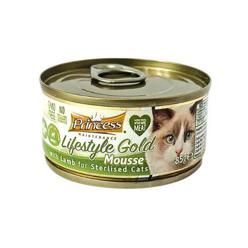 Princess Lifestyle Gold Mousse – jagnjetina za sterilizirane mačke