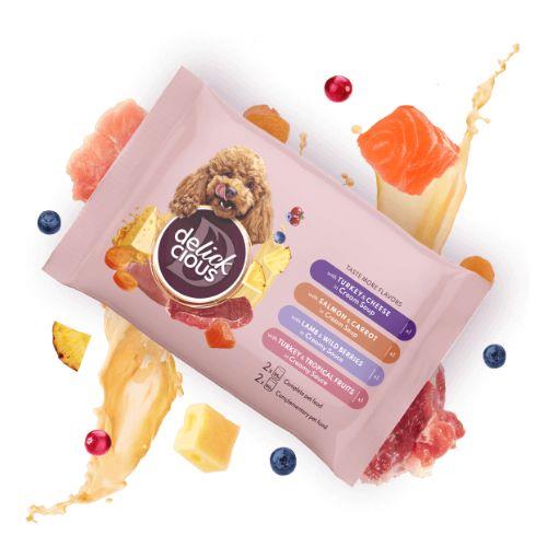 Delikcious komplet mokre hrane za pse, 330g