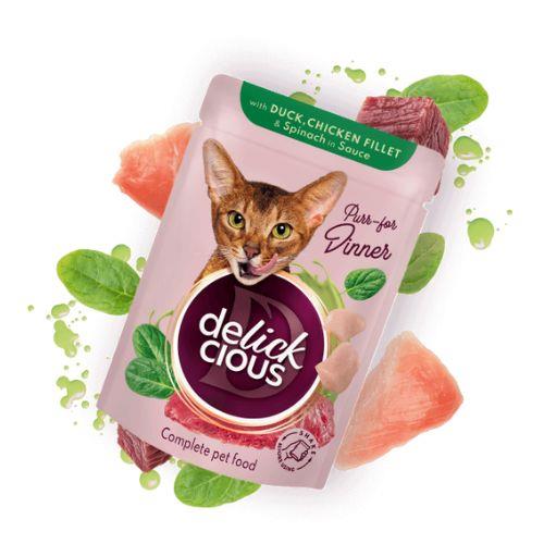 DELICKCIOUS Rezine z RACO, piščančjim filejem in špinačo v omaki