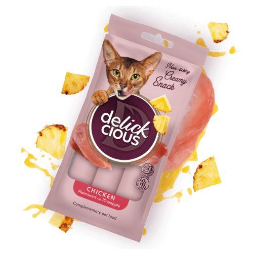 DELICKCIOUS Creamy Treats – Piščančji priboljšek z ananasom