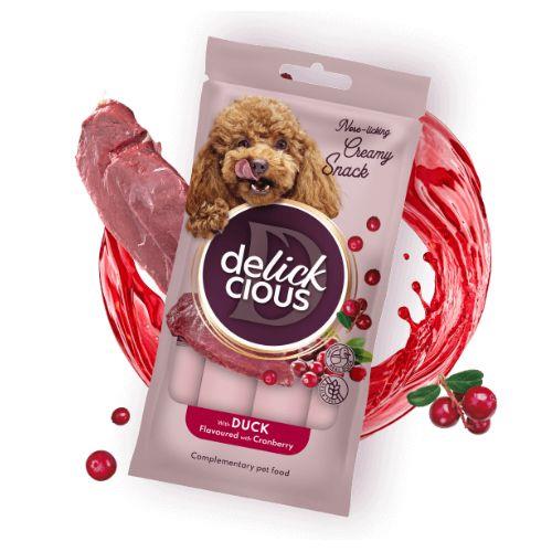 DELICKCIOUS Creamy Treats – Priboljšek z raco in brusnicami