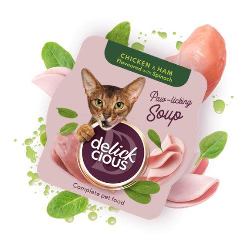 DELICKCIOUS PIŠČANČJA JUHA S ŠUNKO IN ŠPINAČO