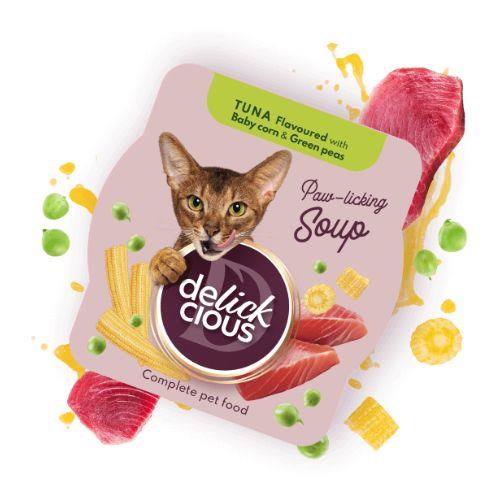 Delikcious TUNINA JUHA z mlado koruzo in zelenim grahom