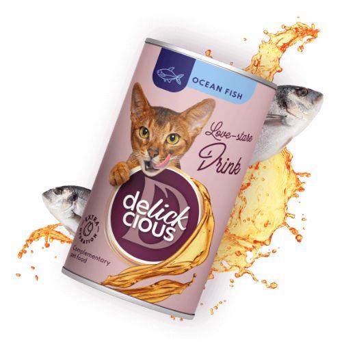 DK CATS DRINK OCEAN FISH 140g