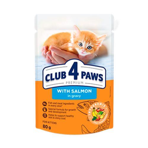 CLUB4PAWS KITTENS SALMON IN GRAVY 0,80g