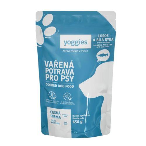 YOGGIES KUHANA HRANA LOSOS BELA RIBA 650