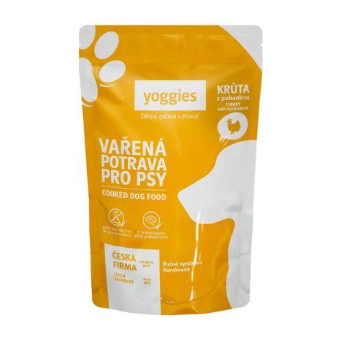 Yoggies kuhana hrana za pse – PURANJE MESO z ajdo 150g