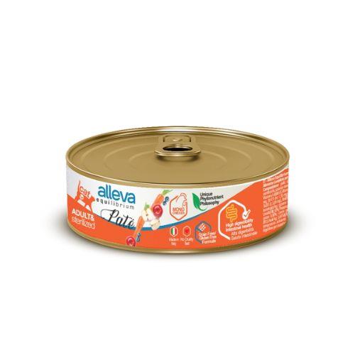 Alleva Equilibrium Paté Cat Adult & Sterilized PIŠČANEC, 85g