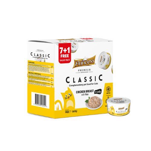 Princess Classic – Piščančje prsi z rižem, 70g, 7+1