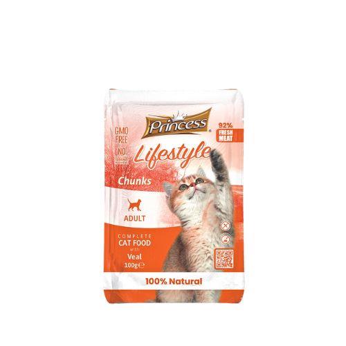 Princess Lifestyle Chunks – Teletina, 100g