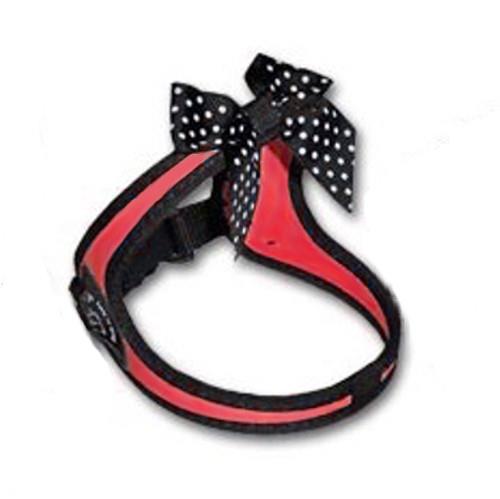 TRE PONTI oprsnica na trakec z mašnico - RDEČA št. 2,5